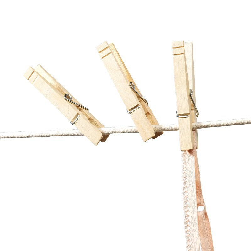Whitmor 6026-855 Cloth Pin, 0.38 in W, 3.38 in L, Wood, Natural