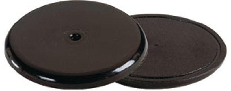 Shepherd Hardware SURFACE GRIP Series 9645 Surface-Grip Screw-On Non-Slip Furniture Pad, 75 lb, PVC, Black