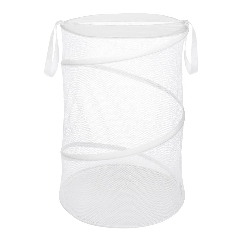 Whitmor 6233-1160-WHT Laundry Hamper, White, 18 in W, 26 in H, 18 in D