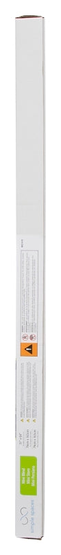 Simple Spaces PVCMB-6A Blind, 64 in L, 31 in W, Vinyl, White