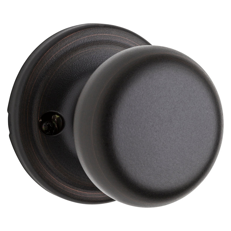 Kwikset Signature Series 720H 11PRCAL/RCSBX Passage Knob, Zinc, Venetian Bronze, 2-3/8 to 2-3/4 in Backset