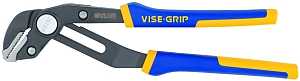 Irwin 4935096 Groove Lock Pliers, 10 in OAL, 2-1/4 in Jaw Opening, Blue/Yellow Handle, Cushion Grip Handle