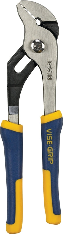 Irwin 4935320 Groove Joint Pliers, 8 in OAL, 1-3/4 in Jaw Opening, Blue/Yellow Handle, Cushion Grip Handle, 1 in L Jaw