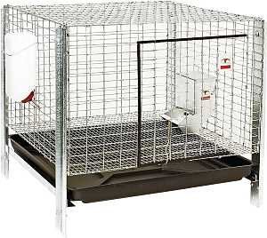 Pet Lodge RHCK1 Rabbit Hutch Kit, 24 in W, 24 in D, 16 in H, Steel, Galvanized
