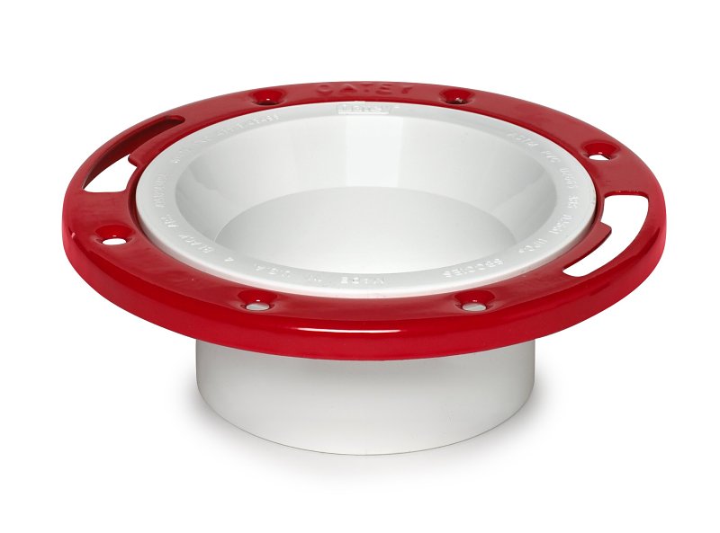 Oatey 43513 Closet Flange, 4.94 in ID x 7.02 in OD x 2.04 in W Dimensions, 3, 4 in Connection, PVC, White