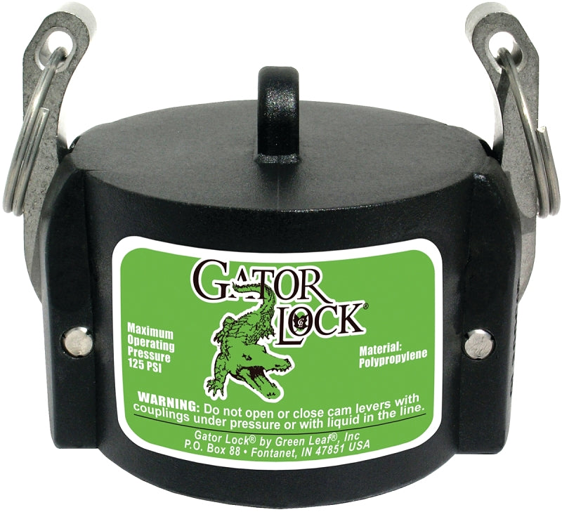 Green Leaf 150CAP Cam Lock Cap, 1-1/2 in, Male, Polypropylene
