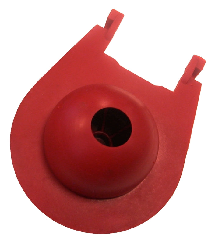 Korky 3030BP Replacement Toilet Flapper, Specifications: 3 in Valve Open, Rubber, Red