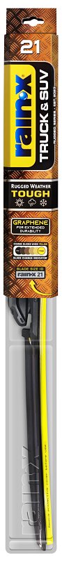 Rain-X Truck & SUV 870221 Wiper Blade, Beam Blade, 21 in L Blade, Synthetic Rubber