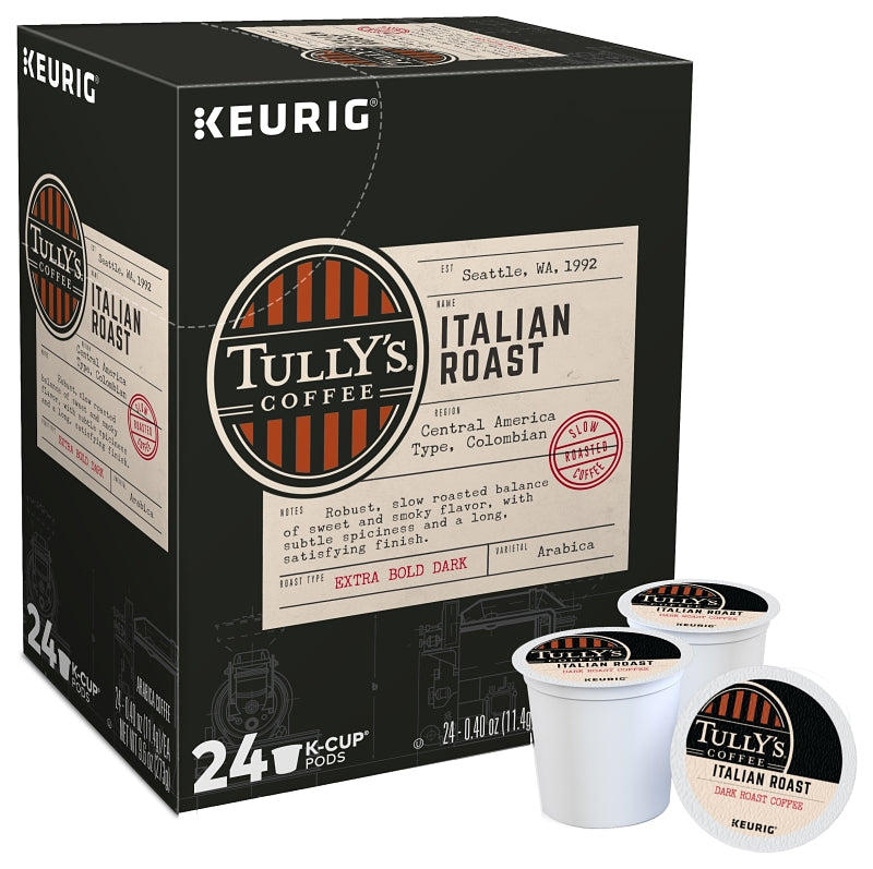 Keurig 5000330029 Italian Roast K-Cup Pod Box, Yes Caffeine, Dark Roast Box, Pack of 4