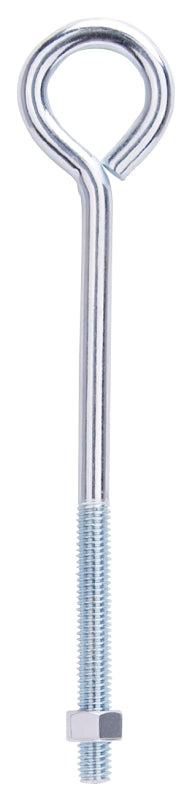 ProSource LR285 Eye Bolt, 3/8 in -16 x 8 in, Machine Thread, 3 in L Thread, 1-5/8 in Dia Eye, 285 lb Working Load, Steel, Pack of 10