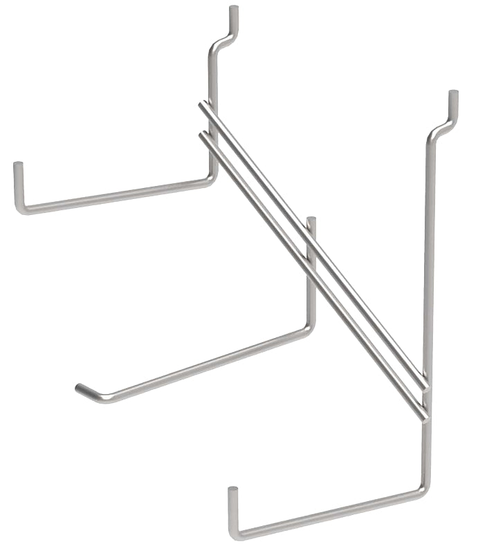 Southern Imperial 7175892975 Hammer Display Hook, 10 in, Steel, Silver, Chrome, Pack of 10