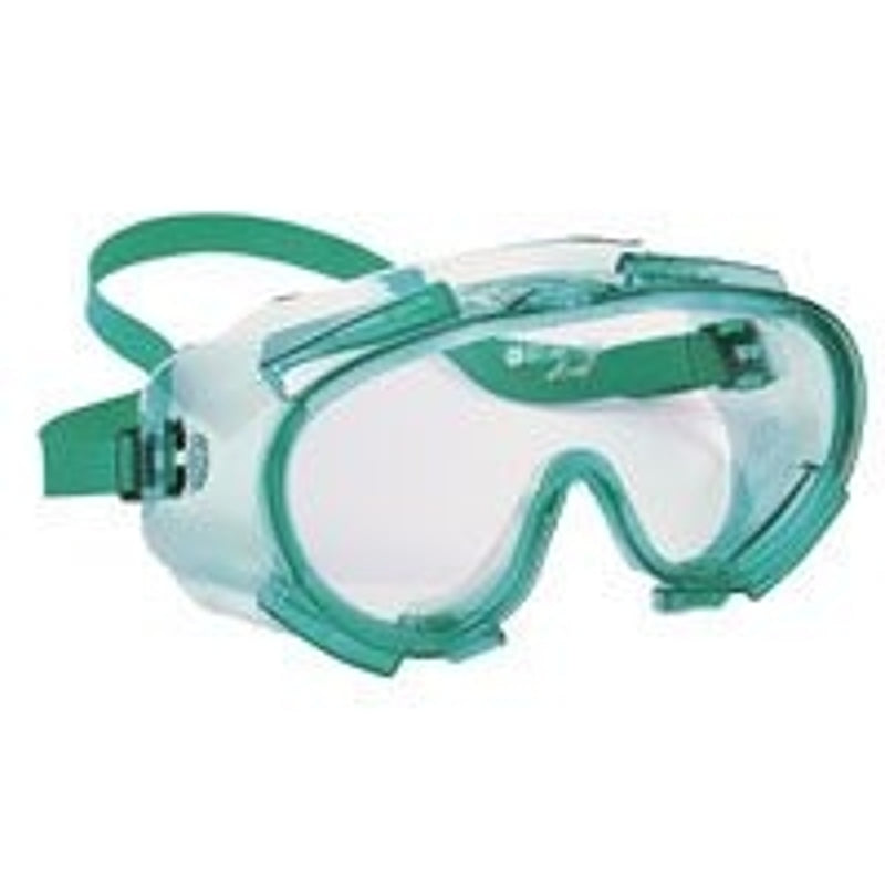 Jackson Safety 14387 Safety Goggles, Green Frame, Anti-Fog Lens, Polycarbonate Lens, PVC Frame