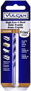 Vulcan 230941OR Jobber Drill Bit, 11/64 in Dia, 3-1/4 in OAL, Straight Shank