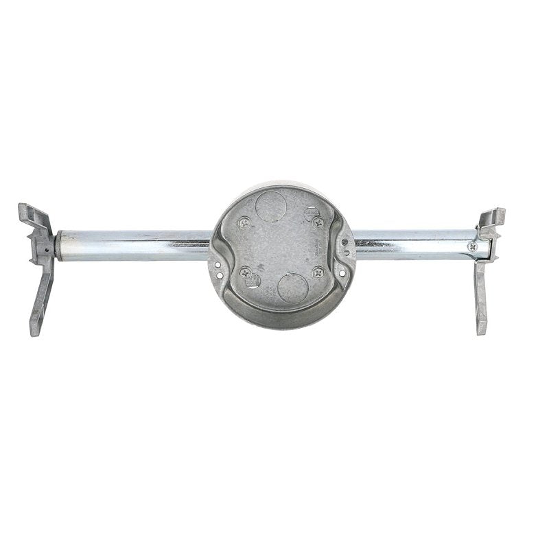 Raco RETRO-BRACE Series 937 Fan Box, 14 in W, 2-4/5 in D, 4-3/4 in H, 2-Knockout, Steel