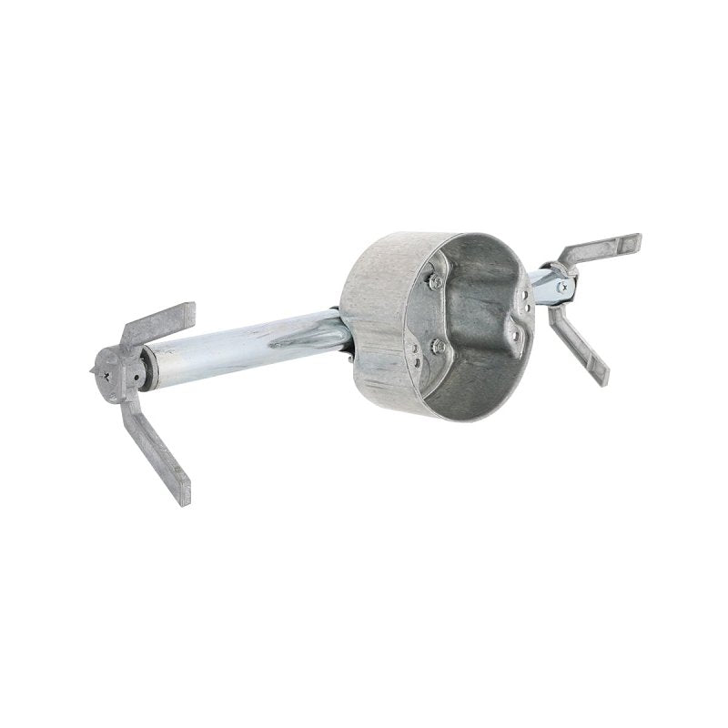 Raco RETRO-BRACE Series 937 Fan Box, 14 in W, 2-4/5 in D, 4-3/4 in H, 2-Knockout, Steel