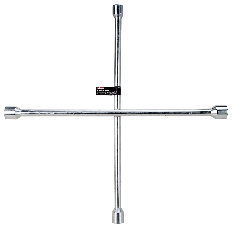 ProSource JL-AT-TGCW10133L Lug Wrench, Hex Socket, 17, 19, 21 and 23 mm Socket, 20 in L, Carbon Steel, Chrome
