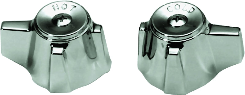 Danco 80680 Faucet Handle, Zinc, Chrome Plated, For: Sterling/Rockwell Two Handle Kitchen and Lavatory Faucets