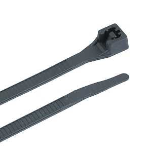 Gardner Bender 46-308UVB Cable Tie, 1/4 in Max Bundle Dia, Double-Lock Locking, 6/6 Nylon, Black, 8 in L