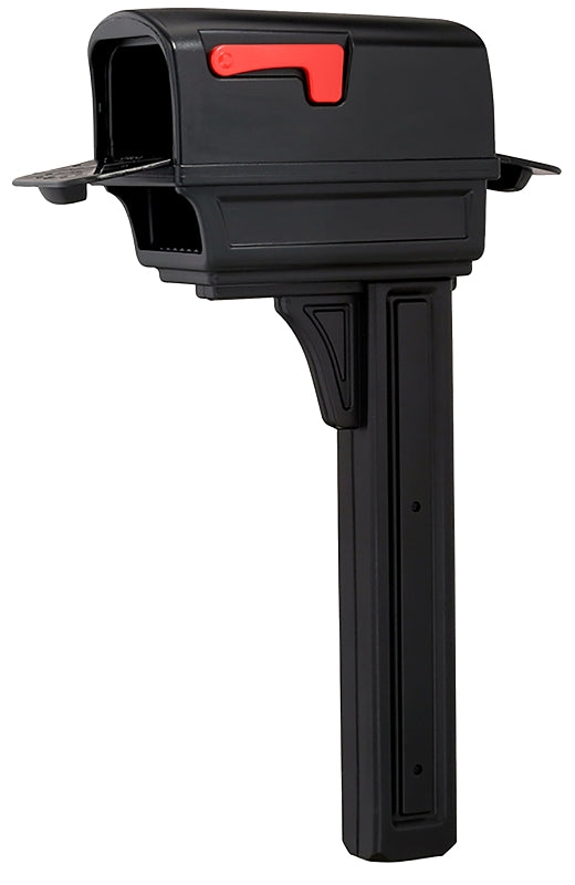 Gibraltar Mailboxes Gentry Series GGC1B0000 Mailbox Post Combo, 1000 cu-in Mailbo, Plastic Mailbo, 49.6 in H Post