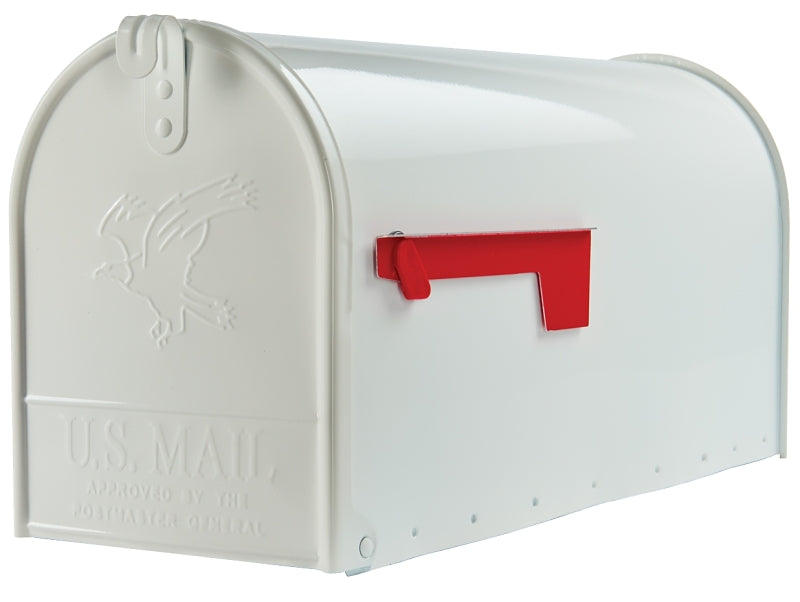 Gibraltar Mailboxes Elite Series E1600W00 Mailbox, 1475 cu-in, Steel, Powder-Coated, 8.7 in W, 22.6 in D, 10.9 in H
