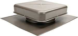 Lomanco LomanCool 600WB Static Roof Vent, 16-5/8 in OAW, 60 sq-in Net Free Ventilating Area, Aluminum, Weathered Bronze, Pack of 6