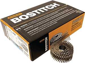 Bostitch C4R90BDSS Series Siding Nail, Wire Weld Collation, 1-1/2 in L, Stainless Steel, Ring Shank, 3600/PK