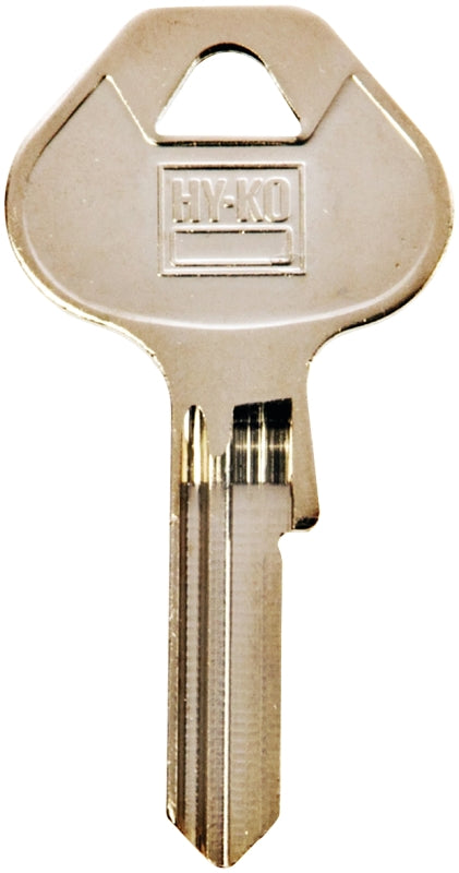 Hy-Ko 11010M60 Key Blank, Brass, Nickel, For: Master Locks and Padlocks, M60 Key Number, Pack of 10