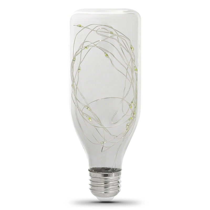 Feit Electric FY/BOT/RGB/LED LED Bulb, Specialty, Bottle Lamp, 11 W Equivalent, E26 Medium Lamp Base, Non-Dimmable