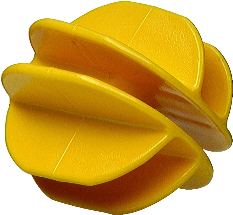 Zareba ICY-Z Heavy-Duty Corner Insulator, 9 to 22 AWG Fence Wire, Aluminum/Steel, Plastic, Yellow, Post Mounting