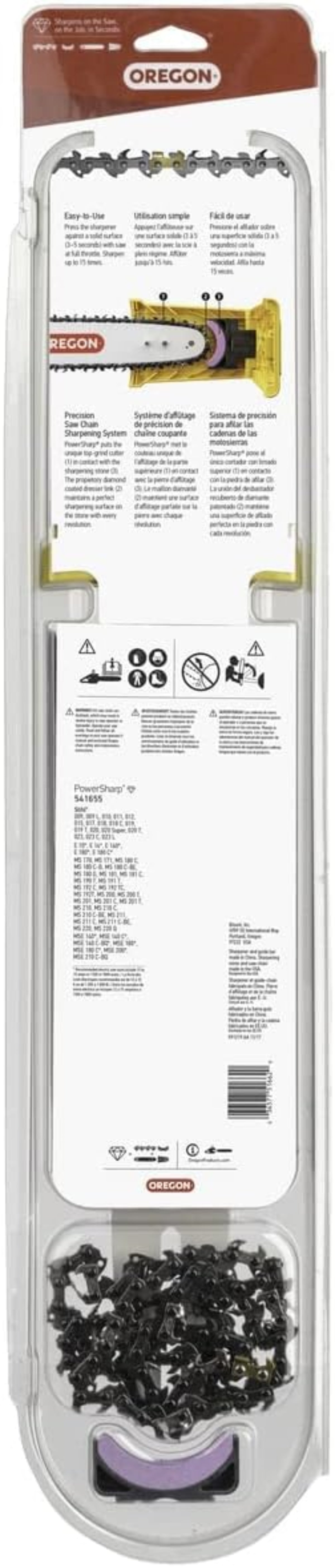 Oregon PowerSharp Series 541655 Conversion Kit, 55-Drive Link, 91PS Chain, 3/8 in TPI/Pitch