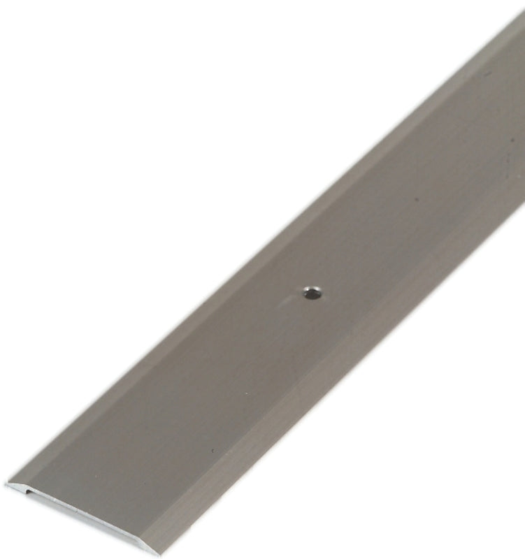M-D 49010 Threshold, 36 in L, 1-3/4 in W, Flat Profile, Aluminum, Satin Nickel