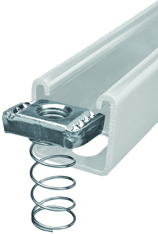 SuperStrut 100 Series ZA1001/2EG-10 Spring Nut, 1/2 in, Steel, Galvanized