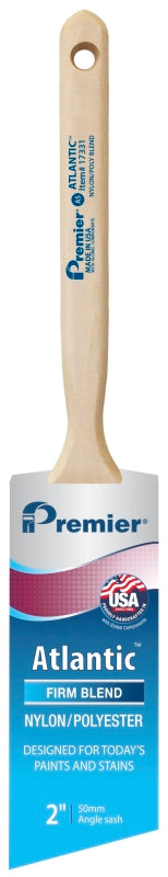 Premier Atlantic 17331 Paint Brush, 2 in W, Nylon/Polyester Bristle