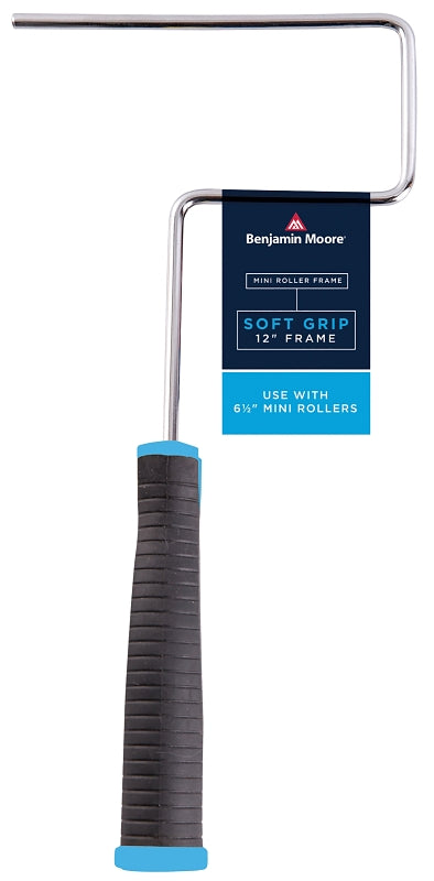 Benjamin Moore U73601-012 Paint Roller Frame, 12 in L, 6-1/2 in W, Soft Grip Handle, 1 EA