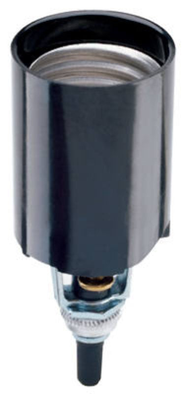Legrand 4155CC10 Lamp Holder, Candle Socket, 2-3/4 in Dia x 4-3/8 in H Dimensions, 250 V, 660 W, Black