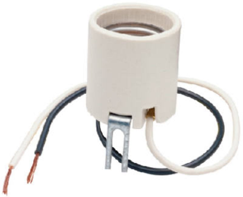Legrand 8052CC10 Lamp Holder, 2-5/16 in Dia Dimensions, 250 V, 660 W, Porcelain Housing Material