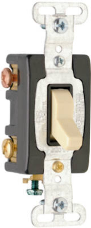 Pass & Seymour CS15AC3ICC8 Switch, 15 A, 120/277 VAC, 2-Position, SPDT, Side Wire Terminal, Blue/Ivory