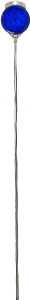 Hy-Ko DM100B36 Driveway Marker, Rod Mounting, Aluminum Post, Blue Reflector, Pack of 24
