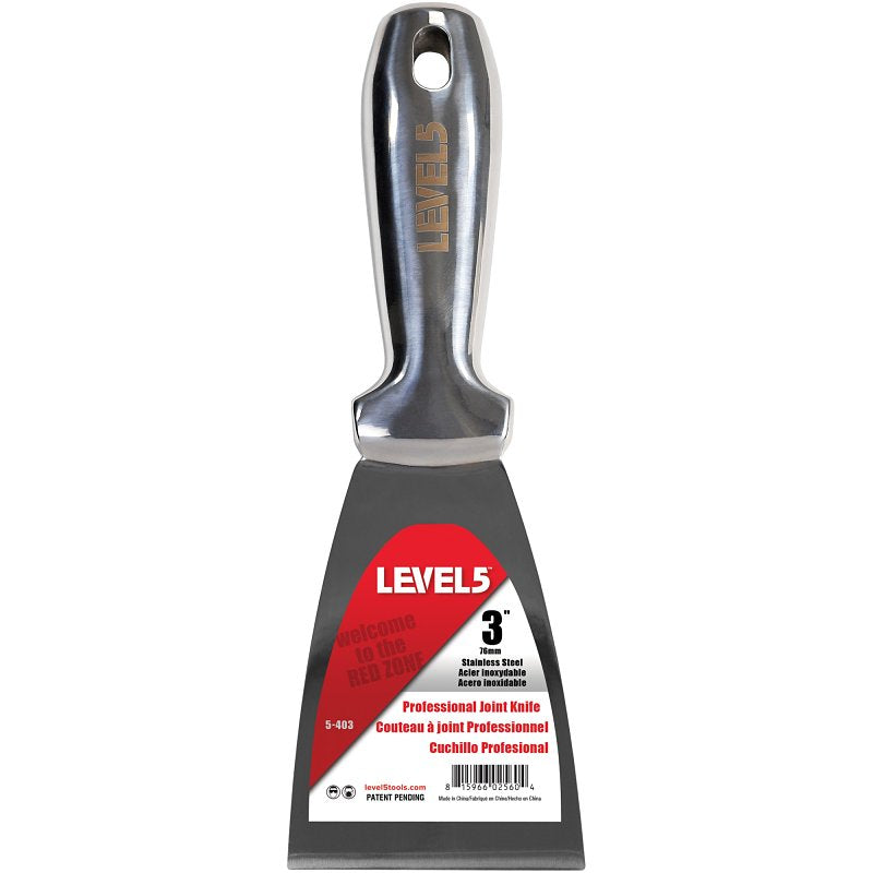 Level5 5-403 Joint Knife, 3 in W Blade, Stainless Steel Blade, Full-Tang Blade, Comfortable, Curved Handle, Pack of 4