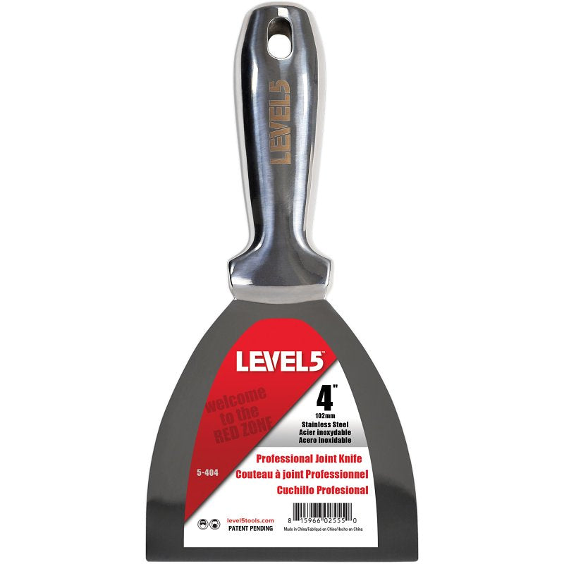 Level5 5-404 Joint Knife, 4 in W Blade, Stainless Steel Blade, Full-Tang Blade, Comfortable, Curved Handle, Pack of 4