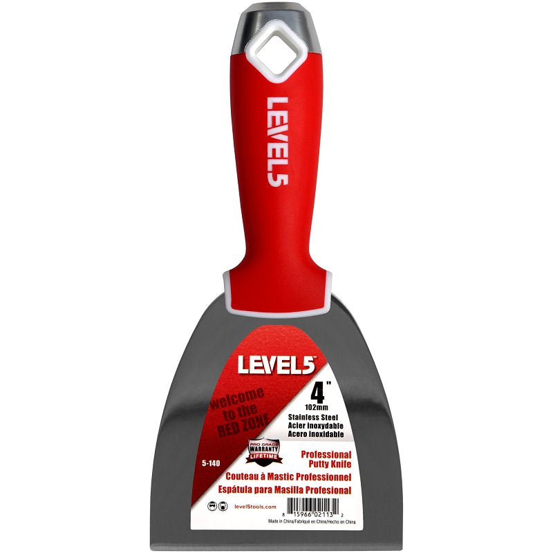 Level5 5-140 Joint Knife, 4 in W Blade, Stainless Steel Blade, Full-Tang Blade, Comfortable, Soft Grip Handle, Pack of 4