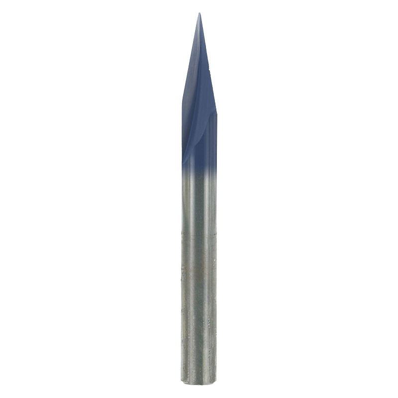 Freud 70-110 Carving Router Bit, 1/4 in Dia Cutter, 5/8 in L Cutting, 2-1/2 in OAL, 1/4 in Dia Shank, Carbide