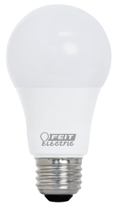 Feit Electric OM60/930CA10K/10 LED Lamp, General-Purpose, A19 Lamp, 60 W Equivalent, E26 Lamp Base, Bright White Light