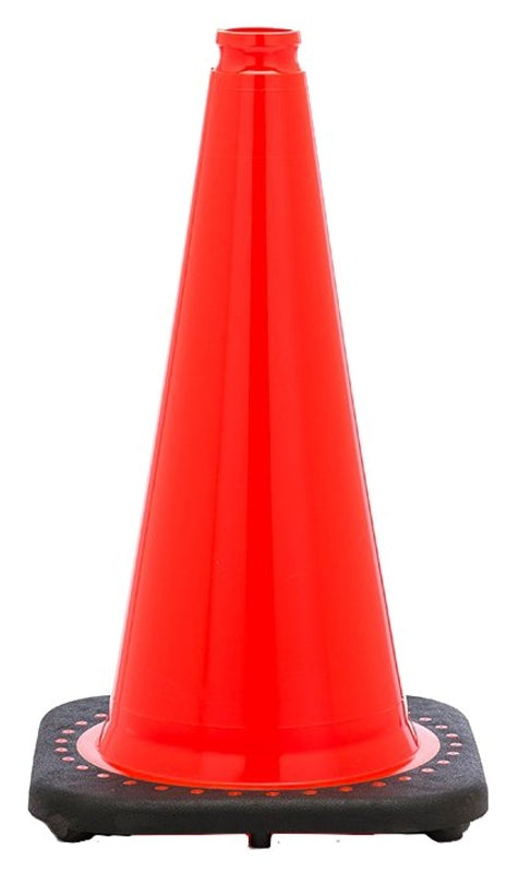 JBC Revolution RS Series RS45015C Traffic Safety Cone, 18 in H Cone, PVC Cone, Fluorescent Orange Cone