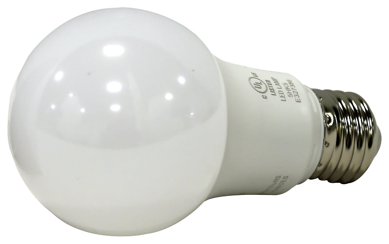 Sylvania 79704 LED Light Bulb, 120 V, 800 Lumens, 8.5 W, A19 Lamp, 60 W Equivalent, E26 Lamp Base, Frosted