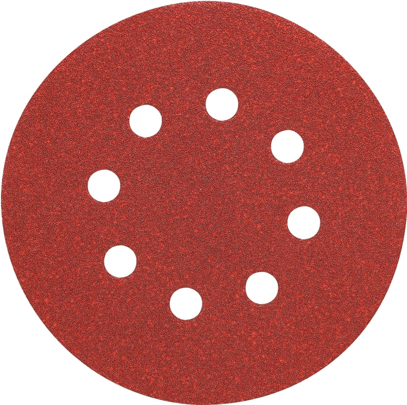DEWALT DW4312 Sanding Disc, 5 in Dia, 150 Grit, Very Fine, Aluminum Oxide Abrasive, Paper Backing, 8-Hole