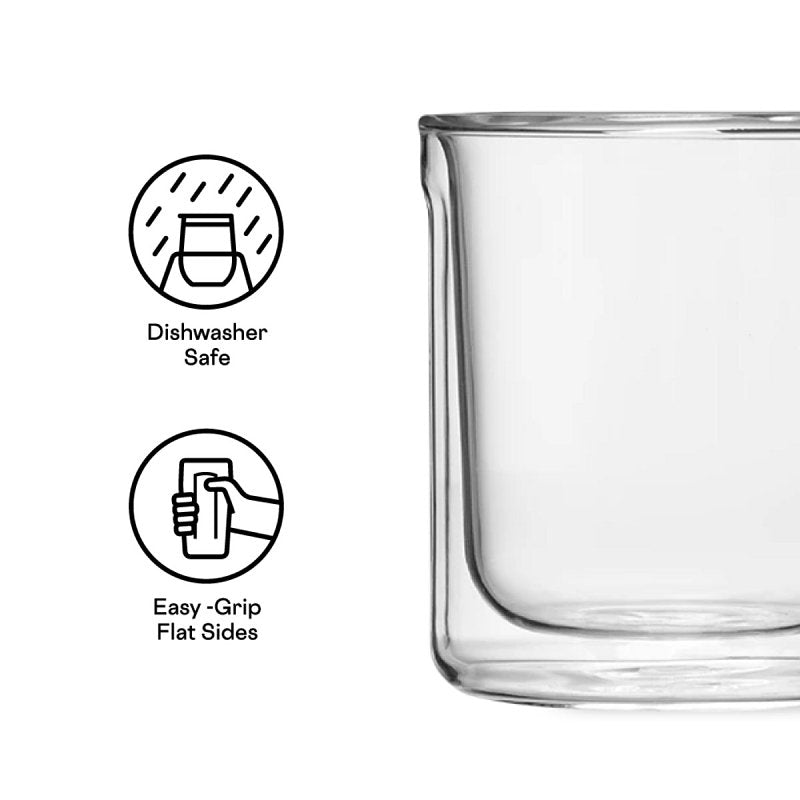 Corkcicle 7309C Rocks Glass Set, 12 oz, Clear