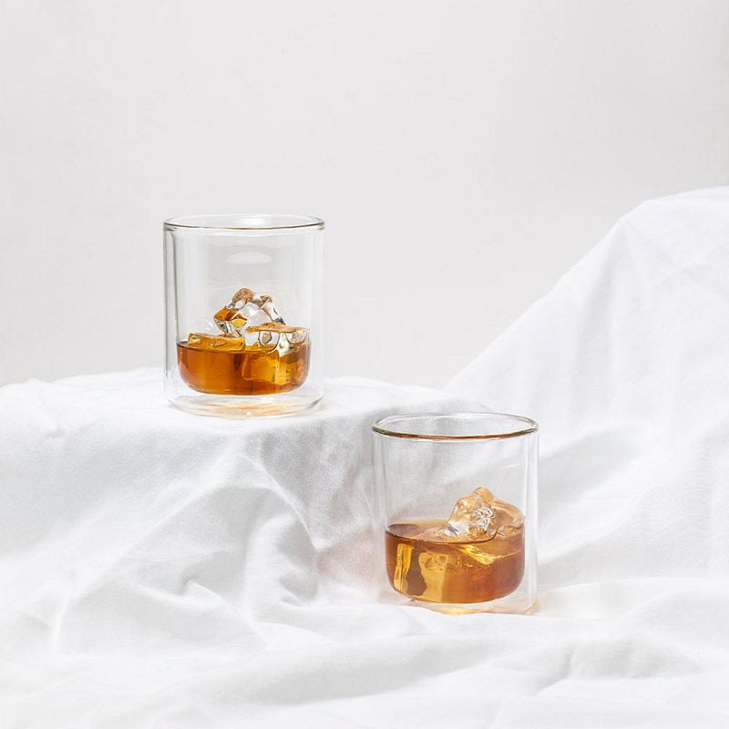 Corkcicle 7309C Rocks Glass Set, 12 oz, Clear