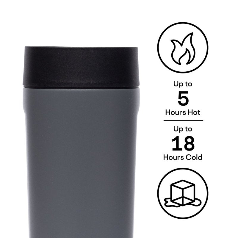 Corkcicle Sierra Series 2817MF Commuter Cup Travel Coffee Mug, 17 oz, Ceramic, Flint