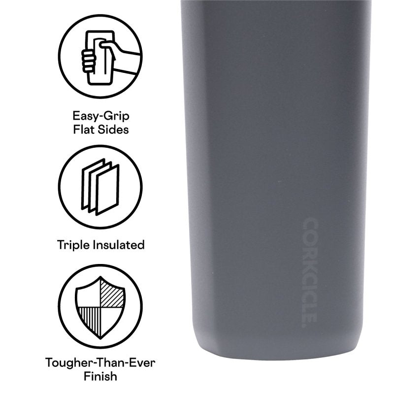 Corkcicle Sierra Series 2817MF Commuter Cup Travel Coffee Mug, 17 oz, Ceramic, Flint